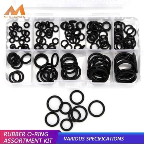 NBR Rubber Sealing O Rings CS 1.5mm 1.9mm OD 6mm-20mm DIY PCP Gasket Replacements Socket Black O-rings 10 Sizes 150PCS/SET DQ035