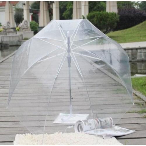 Stylish Bubble Deep Dome Umbrellas Long Handle Apollo Transparent Umbrella Girl Mushroom Umbrella Clear Bubble Gift SN250