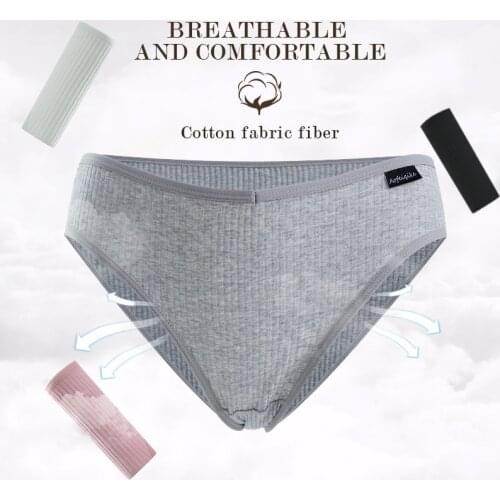 Cotton Panties Female Underpants Sexy Panties for Women Briefs Underwear Comfortable Brazillian Ladies Bikini Pantys 3PCS/Set