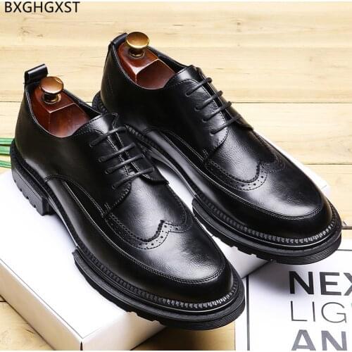 Oxford Elegant Shoes for Men 2021 Brogue Men Office Shoes Formal Casual Business Shoes Men Zapatos De Hombre Chaussure De Homme