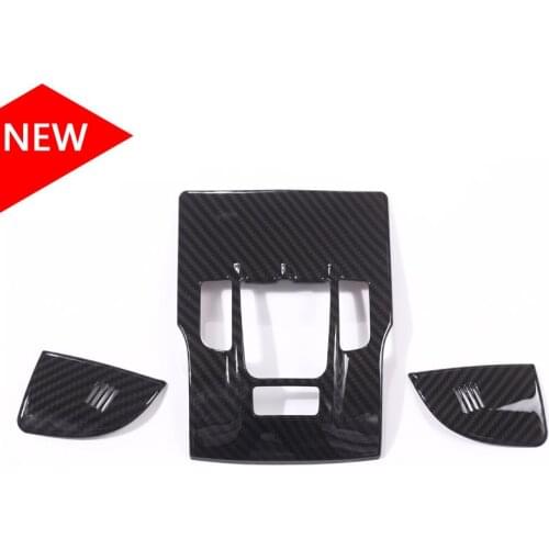 Carbon Fiber ABS Plastic Front Reading Light Lamp Cover Trim Stickers Accessory For Maserati Levante Quattroporte 2017