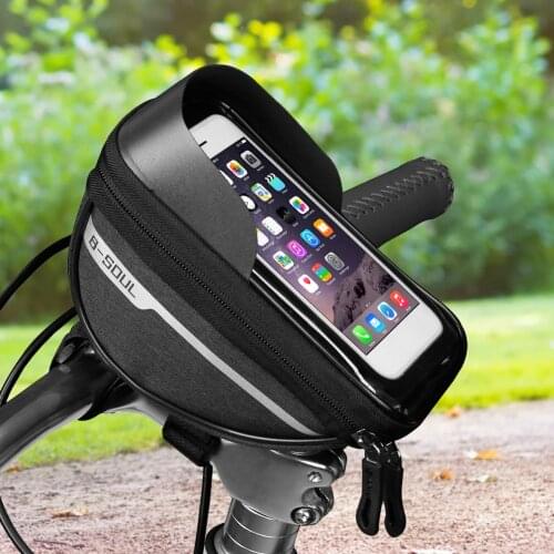 Waterproof Touch Screen Bike Bag Cycling Bicycle Head Tube Handlebar Cell Mobile Phone Bag Case Holder Case Top Tube Pannier