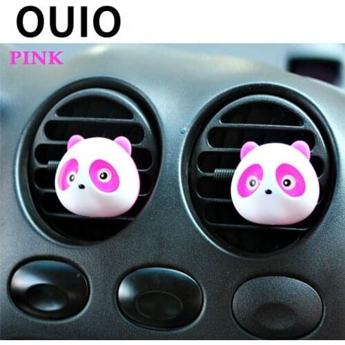 2Pcs Car Air Freshener Car Outlet Perfume Cute Panda Eyes For Abarth Fiat BMW E60 E36 E34 E90 F30 F20 Mercedes Benz W203 W204