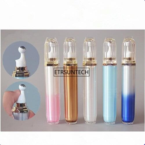 200pcs 15ml 20ml Mini Travel Eye Cream Roll on Bottle Steel Bead Cosmetic Eye Essence Packing Roller Bottle F1489