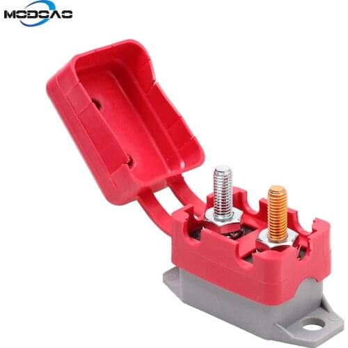 5A 10A 15A 20A 25A 30A 35A 40A 50A Automatic Auto Truck Fuse Manual Reset Circuit Breaker Stud Bolt with Cover