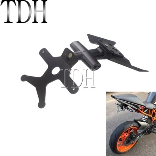 For 2017-2019 125 250 390 Tidy Fender Eliminator Kit Tail Tidy License Plate Frame CNC Aluminum Registration Holder Bracket