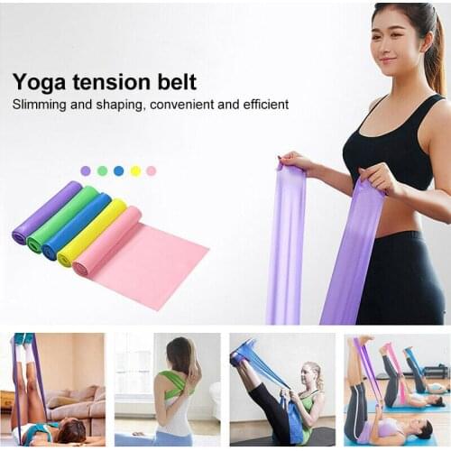 Yoga Fitness Draw Rope Resistance Band Latex Elastic Stretch Tension Band Sports Equipment Training Exercise Sports Pilates