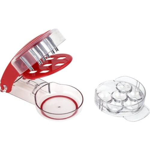 Cheery Cherries Pitter Seed Removing Tool Home Office Travel Fruit Stone Extractor With 6 Single Holes