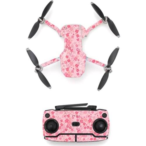 Beautiful Flowers Style Skin Sticker for DJI Mavic Mini Drone And Remote Controller Decal Vinyl Skins Cover 5 Styles 4 Styles