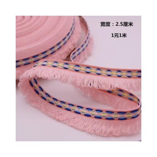 3Meters 2.5cm Ethnic Style Fringe Lace Ethnic Clothing Curtain Pillow Home Decoration Accessories Trims