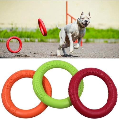 Pet Flying Discs EVA Dog Training Ring Puller Resistant Bite Floating Toy Puppy Outdoor Interactive Game Playing Products Supply