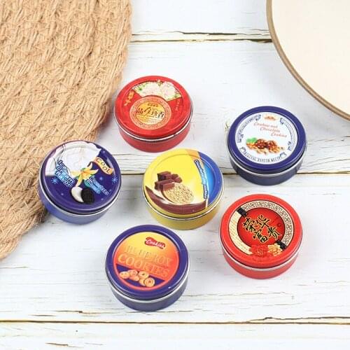 1/12 Scale Dollhouse Miniature Cookies Box Mini Chocolate Snacks Box Pretend Play Food for Doll House Kitchen Toy Accessories