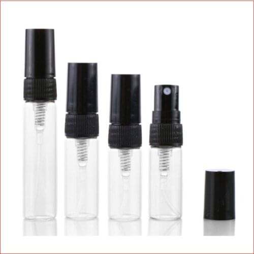 2/3/5ml Refillable Portable Perfume Glass Bottle Travel Empty Spray Atomizer Cosmetic Packaging Container clean