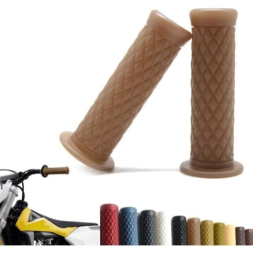 7/8" 22mm Soft Rubber Scales Motorcycle Dirt Pit Bike Hand Grip Autobike Handlebar Handle Bar For Kawasaki BMW