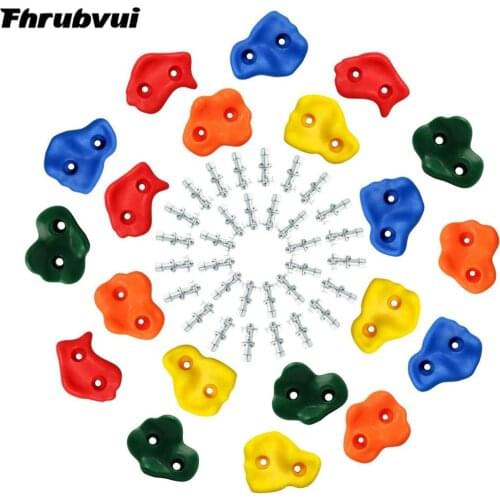 4PCS DIY Monkey Rock Climbing Wall for Kids Outdoor - Climbing Holds Set - Kids Rock Climbing Toddler Rock Wall Climbing Kit