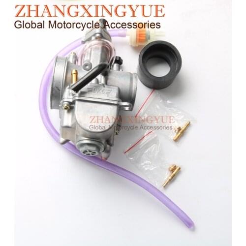 New carburetor 32mm PWK OEM OKO KOSO carb black with power jet fit race scooter