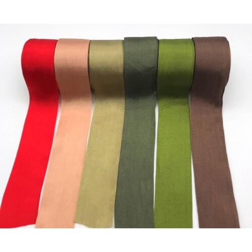 New fashion color 32mm size 100% pure silk normal silk ribbon for embroidery and handcraft project,gift packing