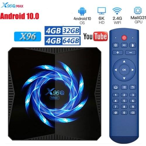 X96Q MAX Smart TV Box Android 10 H616 Quad Core ARM Cortex A53 android smart tv box android TV PK X96 MAX H96 MAX H96 MINI X96