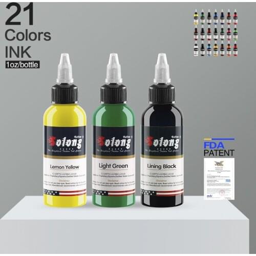 30ml 21 Colors Professional Tattoo Ink For Body Art Natural Plant Pigment Permanent Microblading Beauty Art Tattoo Ink Supplies
