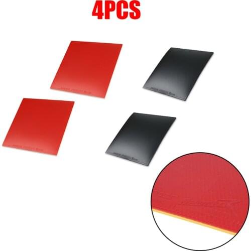4pcs Ruber Rubbers with Sponge Reactor Corbor Table Tennis Ping Pong cover Training Accessories Paddle Edge Anti-collision Band