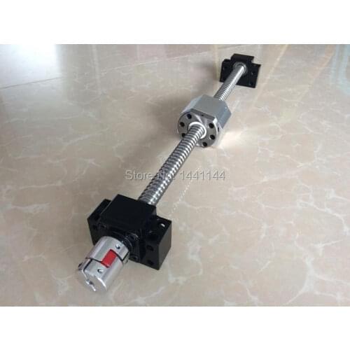 1pc SFU1605- 1550mm ballscrew + 1pc 1605 Nut Housing + 1set BK12/BF12 support + 1pc D25 L30 6.35x10mm Coupling