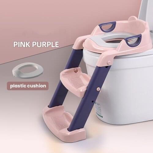 Training Folding Seat Baby Potty Training Seat Childrens Potty Baby Toilet Seat With Adjustable Ladder Infant Toilet