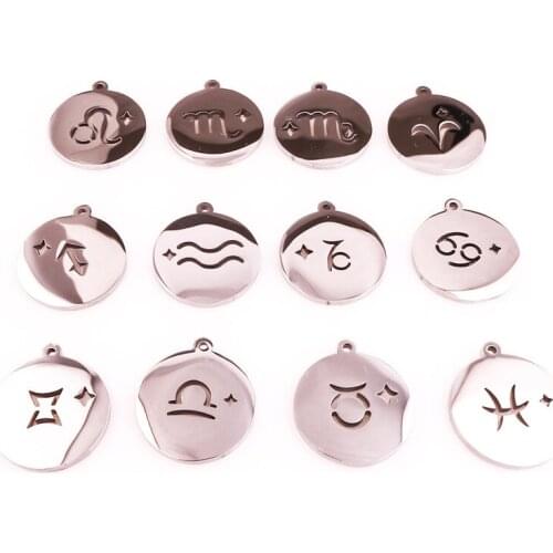 Mixed 12Pcs stainless steel 69 & star 28*26*1mm Charm Pendants for Bracelet Necklace Jewelry Accessory DIY Craft Jewelry Making