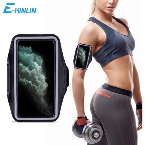 Sports Running Arm Band Cover Bag For iPhone X XR XS 12 mini 11 Pro Max 8 7 6 6S Plus SE 5 5S 5C 4 Workout Gym Case Holder Pouch