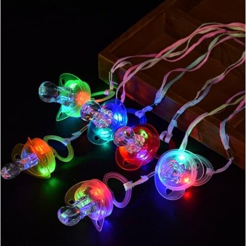 Party Glow Luminous LED Flash Pacifier Whistle For Bar Music Festival Concert Cheer Atmosphere Props Accessories Gifts Toys