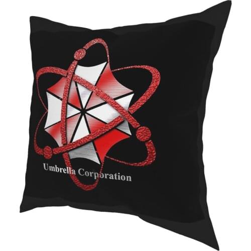 Umbrella Corporation Pillowcase Printed Polyester Cushion Cover Decorations Pillow Case Cover Home Zipper 40X40cm