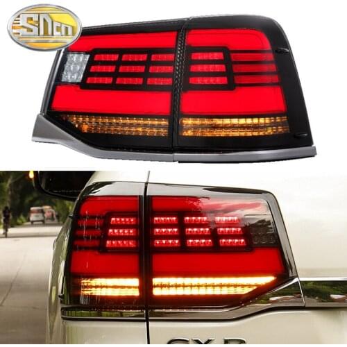 Rear Driving Light + Brake + Reverse + Dynamic Turn Signal Car LED Taillight Tail Light For Toyota Land Cruiser 200 2016 - 2020