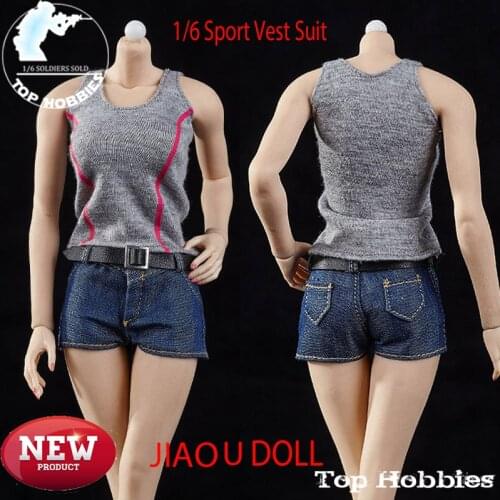 1:6 Scale Action & Toy Figures Hot Pants 1/6th Sport Vest Clothes Suit Fit 12Inch JIAOU DOLL PH UD LD Body Figure Toy Gift