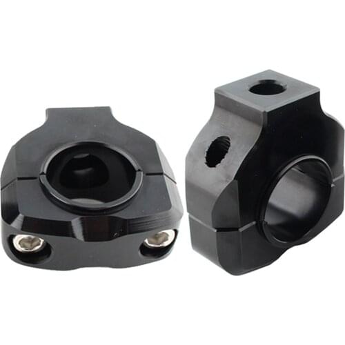 1 Pair Motorcycle 28mm 1/8inch Modified Handle Bar Riser Clamp Monut Lifter Bar Riser Adapter, CNC aluminum alloy