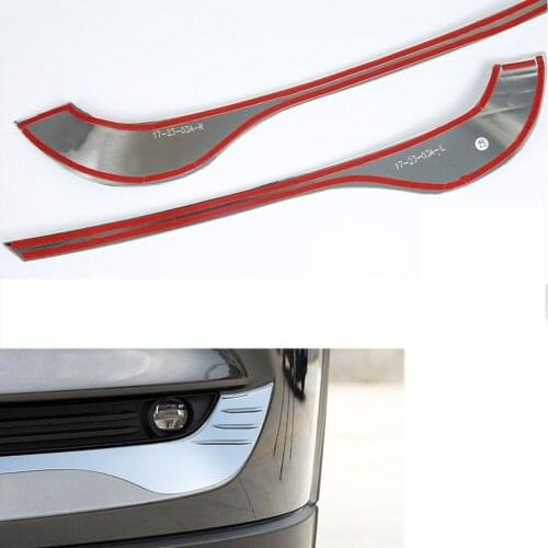 2pcs/set Car Exterior Front Fog Light Lamp Eyebrow Cover Trim Strip Decal Frame Fit For Mazda CX-5 2017 Car Styling Accessories