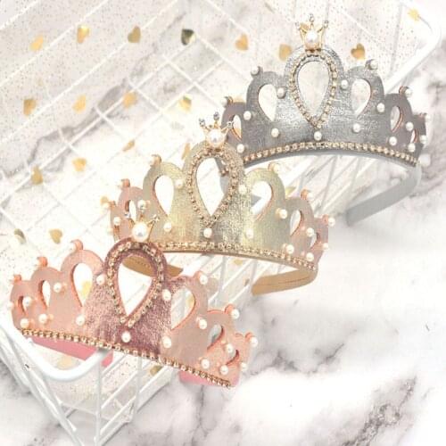 2021 Hair Accessories Baby Girl Crown Hairband Toddler Headband Kid Tiara Birthday Princess Costume Headwear
