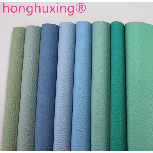 21*30cm Light Green Blue Lychee Synthetic Faux Leather Sheet For Bows earring DIY CM002