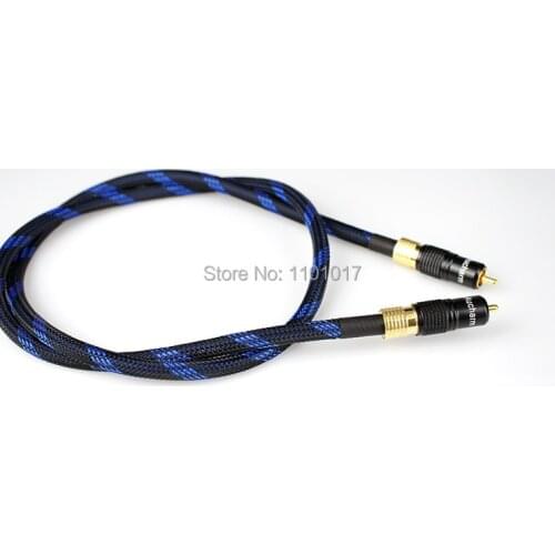 Aucharm AUCXC1 Digital Coaxial Cable Hifi Exquis Red Copper Silver Plated RCA jack