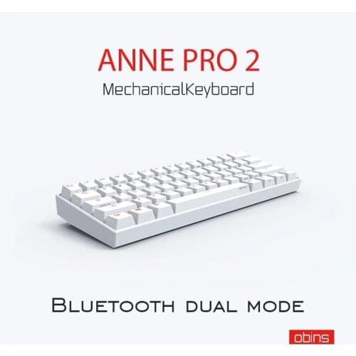 Anne Pro2 multimode wireless mechanical keyboard bluetooth 5.0 Type-C multiple mechanical shaft gaming keyboard detachable cable