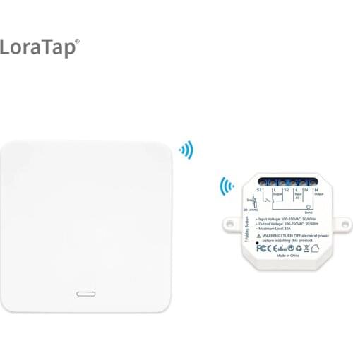 LoraTap Wireless Switch Lighting Remote Control Home Improvement RF 433 Kinetic Wall Switch No Cables Needed Easy Installation
