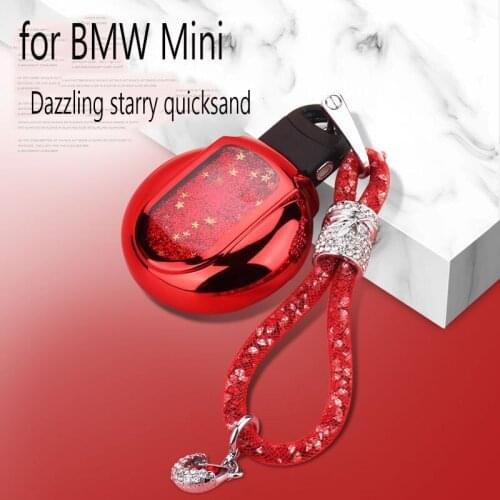 TPU Starlight Quicksand Key Case Protective Case for BMW Mini Cooper JCW F54 F55 F56 F57 F60 Clubman Countryman Auto Parts
