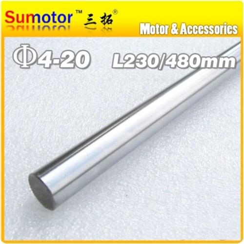 D20 L480 Diameter 20mm Length 480mm 45# Steel shaft Toy axle transmission rod DIY axis Chrome Plated axis for CNC XYZ