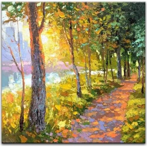 DONGMEI OILPAINTING Hand Painted oil painting Home Decoration painting Knife Painting landscape pictures DM1705043
