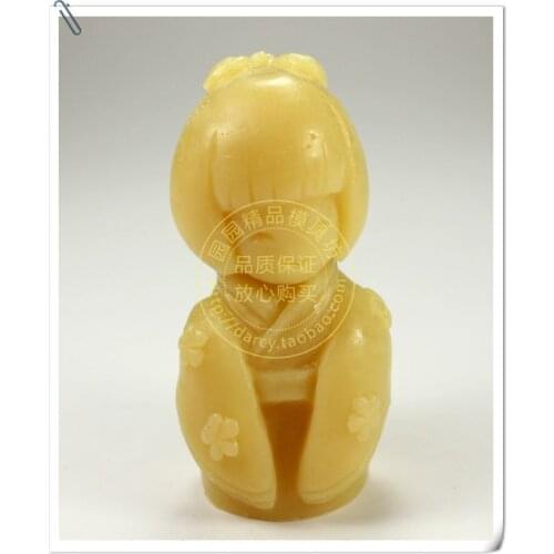 Kimono girl Silicone candle mold candle mould DIY Craft 3d soap molds S253