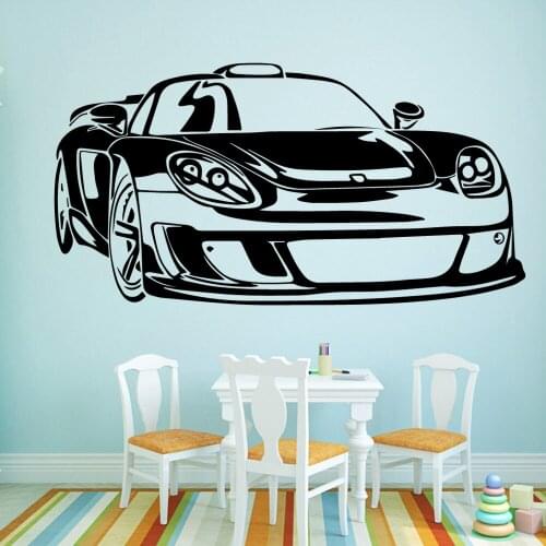 Fashion Sports Car Stickers Home Decoration Nordic Style Home Decoration For Babys Rooms Wall Decal Home Accessories