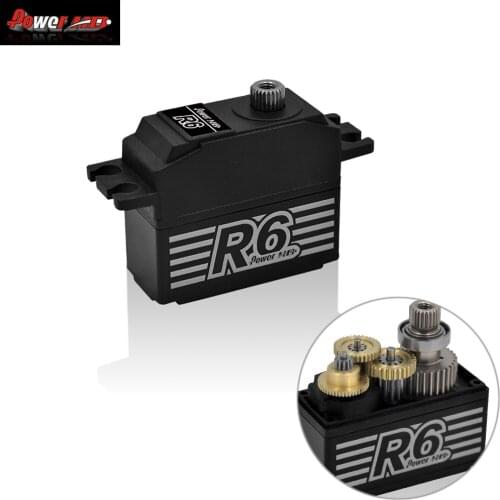 Power HD R6 Metal Geal Rc Servo 7.5KG/28.5g for 1/12 RC Cars /Pancar 500 Helicopter / Mono1 Rc Boat