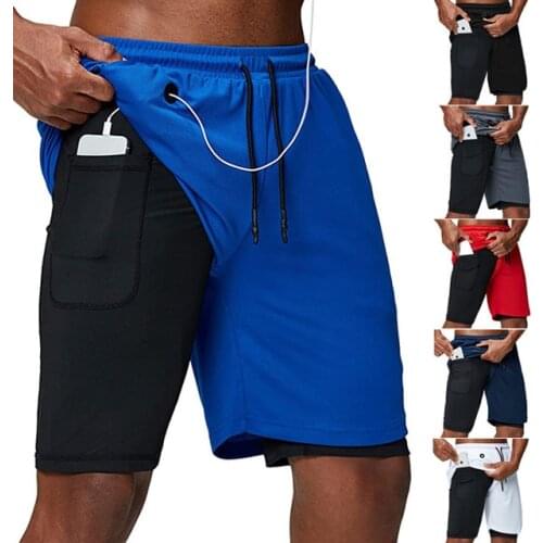 Mens summer Motorcycle Shorts quick-drying shorts Fifth pants casual fitness sports Riding shorts double anti-glare half pants