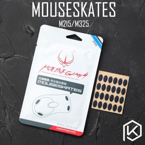 Hotline games 4 sets/pack original competition level mouse feet skates gildes for logitech m215 m325 0.6mm thickness