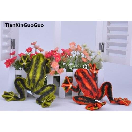 About 25cm simulation frog plush toy,soft doll creative toy baby toy birthday gift h2107