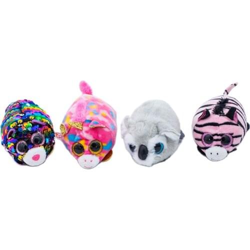 Ty big eyes plush doll mobile phone wipe Leopard Pink Giraffe Koala Zebra collection boy girl birthday Christmas gift