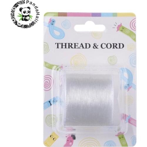 0.6mm Clear Elastic Crystal Stretch String Beading Thread for Bracelet DIY Jewelry Making 100m/roll